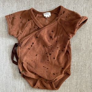 Kidwild organic terry kimono onsie